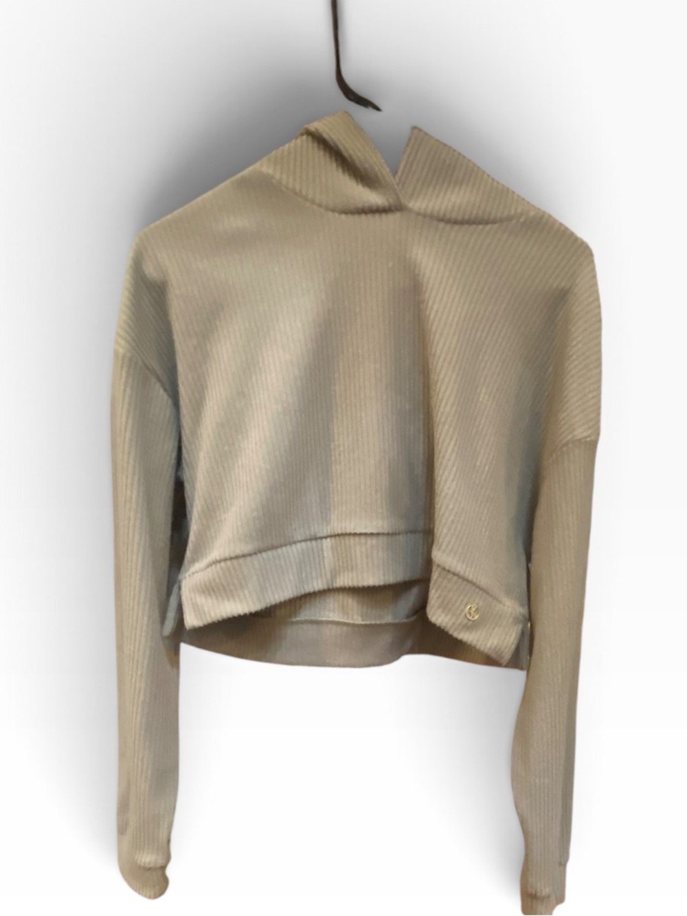 Brand new with tags! YoungLA Ribbed Hoodie in tan. Beige taupe